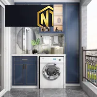 TỦ MÁY GIẶT KẾ HỢP TỦ TIỆN LỢI GỌN GÀNG ĐA NĂNG MẪU 17